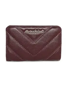 Marina Galanti Purple Color Soft PU Material Medium Size Wallet