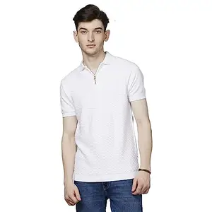 Celio Solid White Short Sleeves Polo