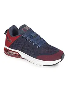 Columbus YouTube Shoe| Lightweight Sports Shoes for Running, Walking, Gymfor Men (NavyRust, Numeric_10)