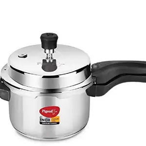 Pigeon SS Cooker INOX O/L - 3 LTR 3 L Induction Bottom Pressure Cooker