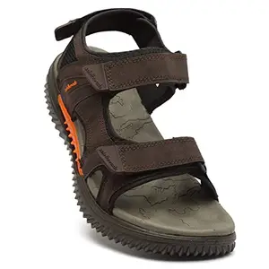 SOLETHREADS SANDAL SKYCRUISER | Classy | Comfortable | Ultra-Light | Shock Absorbent | Bounce Back Technology | Water-resistant | Slipper| Sandal | Flip Flops for Men | 10UK | BROWN