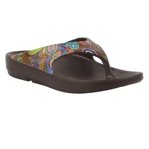 Neoz Ultra Soft Women's Slippers with Cushion FootBed for Adult | Comfortable & Light Weight| Stylish & Anti-Skid| Waterproof & Everyday Flip Flops for Ladies/Girls, W-ETHNIC-CLASSIC-MARRONE-BROWN_8