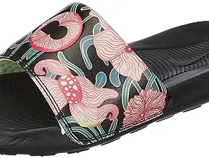 Nike Womens W VICTORI ONE Slide Osaka-Black/Barely Volt-Mineral Teal-HOT PUNCH-FJ6767-001-7.5UK