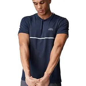 U.S. Polo ASSN. Men Reflective Logo Polyester Spandex I715 Regular Fit T-Shirt - Pack of 1