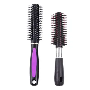 BlackLaoban Round Hair Brush For Blow Drying, Styling, Curling, Hair Brush Roller Volumising Hair Styling Brush Massaging Scalp Ball-Tipped Bristles Styling Tool J-SB3 (Pack Of 2)