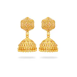 arch fashion Traditional Gold Plated Jumkha Earrings