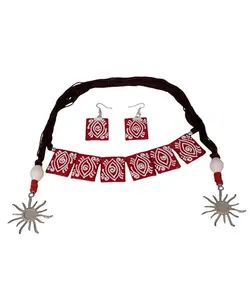 KHOJ.CITY Jewellery Misha Modern Multi Color Handmade & Hand Painted Necklaces for Girls & Women (KHJ-AMZ-NP-111)