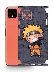 AtOdds - Google Pixel 4XL Mobile Back Skin Rear Screen Guard Protector Film Wrap (Coverage - Back+Camera+Sides) (Naruto)