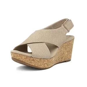 Clarks Annadel Parker Sand Suede Suede sandal