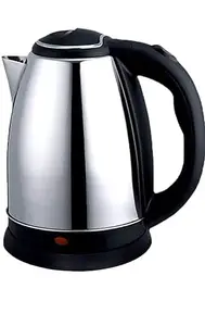 NestPlay Stainless Steel 1500 Watts Electric Kettle Multipurpose Extra Large Cattle Electric with Handle Hot Water Tea Coffee Maker Water Boiler, Boiling Milk (Silver, 2 Liter)