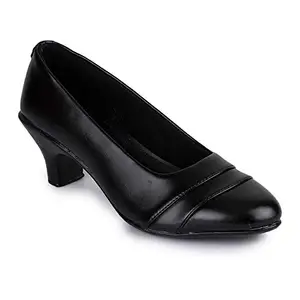 Walkfree Women Slip-on Bellies, Women Footwear, Bellies for Women Stylish Fashionable Ideal for Women, Perfect for Every Special Occasion (AM-3076-Black-36)