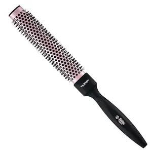 Beauté Secrets Thermo Ceramic Hot Curl Oval Barrel Brush, Hair Brush Men's Blow Dry Brush & Round Comb for Men, Ideal for Blow-Drying, Straightening, Defined Curls, Extra Volume & Root-Lift, 1.25 inch, Pink