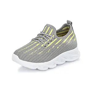 Klepe Boy's Running Shoes Grey/Yellow35FKT/206, 3 UK