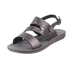 Walkway by Metro Brands Women Synthetic Fashion Sandals (33-996-29-39) 6 UK 39 EU Grey