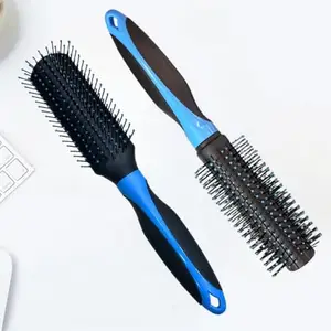 New Hair Brushset of 2 with Strong & Flexible Nylon Bristles having Anti-static Ball Tips, Straightening, Smoothing, Ideal for Men & Women