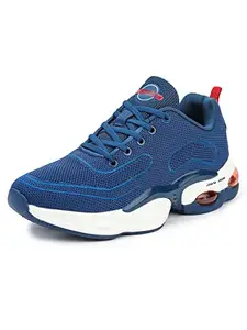 ABROS Men's Volvo ASSG1143 Sports Shoes -Teal/Red-10UK