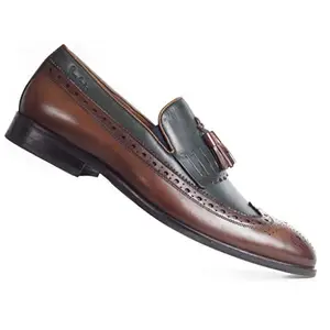 Pierre Cardin Men's Tan Leather Formal Shoes, 7