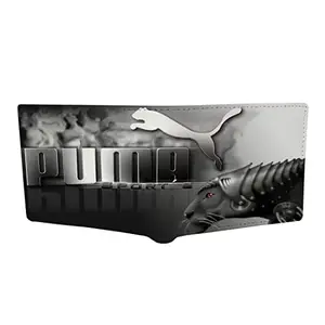 CRAFTSEVER Canvas Wallet for Men and Boys, 6 Card Holder, Bi-Fold Canvas Printed Genuine Wallet and Purse (Dark Brown)