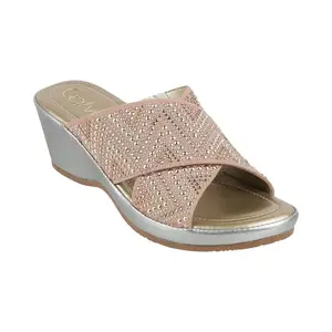 Catwalk Women Stylised Platforms Slip-On 10414 (Beige-5)