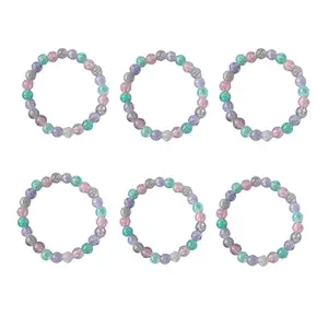 Jewelsbysirani Stylish trendy Korean shining multicolour beads bracelet for women and girls| accessories|gift (6)