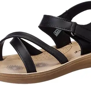 Flite PU Women's Sandals, BLACK,8UK,PUL115LBKBK0008