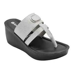 inblu Stylish Fashion Wedge Sandal for Women | Comfortable | Lightweight | Anti Skid | Casual Office Footwear (AX08)