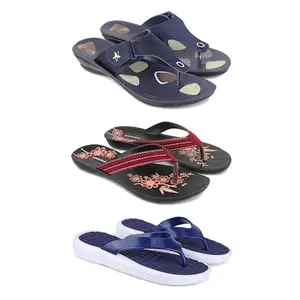 Women's Comfortable Sandal,Casual Lightweight Sandal for Everyday Wear | D_(COMBO-3)-1973-O22-1859-7-EURO-38