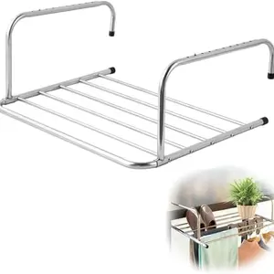 EARTHCONE Stainless Steel Cloth Dryer Stand for Drying Clothes, Foldable Laundry Rack Shoe Holder (1Pcs)