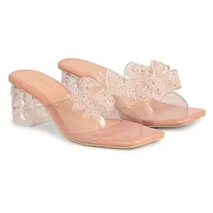 THE ALL WAY Fabulous Attractive Design Perfect for Every Occasion Transparent Heel For Womens And Girls