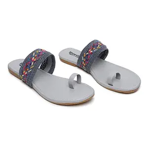 Shoestail Fancy Flats For Women And Girls... (Grey, numeric_8)