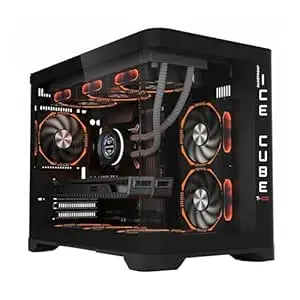 ALKETRON Icecube T100 - Gaming Desktop pc - i7 Core 14th Gen with RTX5060Ti(16GB) Dedicated Graphics; 32GB RAM; 1TB SSD (Ready to use DDR5 CPU Tower Box Piece - Competition Plus Edition)