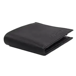 Classic Leather Black Color Men's Wallet Purse Trifold Wallet with Better organised and Compact Design