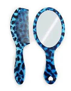 THE GRAND Combo Of Hair Comb And Mirror Set For Women And Girls Casual And Travelling Use Pack of 1 (comb with mirror multicolour M-14)