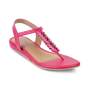 SOLE HEAD Pink Flat Women Sandal