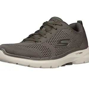 Skechers Synthetic Mesh Regular Slipon Men's Casual Shoes (Taupe, Size_08)