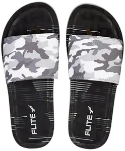Flite PU Men's Slipper, BLACK GREY,10UK,PUG133GBKGY0010