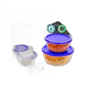 Kitchen Container |250+450+800+1400+2500 ml| Stackable Refrigerator Organizer for Fresh Food Storage | BPA-Free Kitchen Solution|Design - 8074 for Home and Kitchen