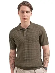 Highlander Men's Polo Tshirt | Flat Knit | Regular Fit | Polo T-Shirt for Man