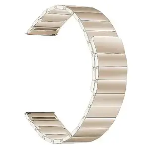 ACM Watch Strap Magnetic Metal Stainless Steel 22mm compatible with Fossil Q Crewmaster Smartwatch Belt Luxury Band Limestone Grey