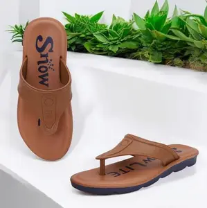Pampy Angel Combo Pack of 2 Slipper/Flip Flops/Slides/Clogs/Sandals for Men,(Cl-800-Grey,V-Sultan-Brown),7 (UK/India)
