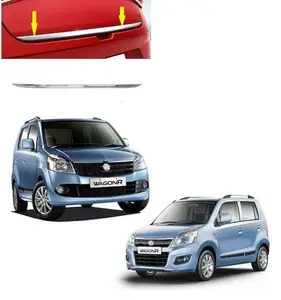 SKYTIQ® Dicky Chrome Trunk Garnish | Dicky Trim Rear Boot Patti Compatible with Maruti Wagon R (2010 to 2018) Type-4 & 5