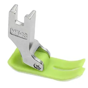 ILIOP MT18 Presser FEET Green White Teflon for Single Needle Lock-Stitch Machines (All Brands) (for Industrial Machines ONLY)