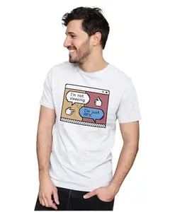 Men's & Women's Regular Fit T-Shirt Not Sleeping, Away from Keyboard - Gaming Joke 100% Cotton Unise T-Shirt White; _GAMING16-White M Men Round_bz