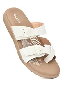 HEALTH FIT EXTRA SOFT Women's Comfortable Memory Foam Doctor Slippers/Flip-Flops|Fashionable Casual & Stylish|Lightweight & Breathable|Outdoor Synthetic Casual Chappals Sandals Ladies & Girls HF30