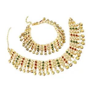 BR Ornaments New Design Golden Anklet/Pajeb/Panjan For Women and Girls