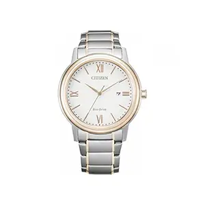Citizen Stainless Steel Analog White Dial Men Watch-Aw1676-86A, Silver Band