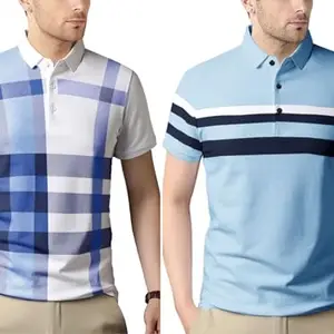 Noble Monk Men's Letter Print Regular Fit T-Shirt (T344HS-WHSB-T700-WSNBWH Sky Wind Surfer Navy Blue White