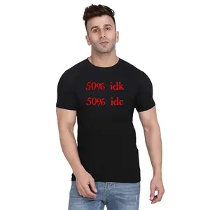 ALLEN BLACK Men's Round Neck T-Shirt Comfortable & Stylish Men's T-Shirt Idea for Gym, Sports, Casual Outings, or Lounge Wear - Large$6930 Navy
