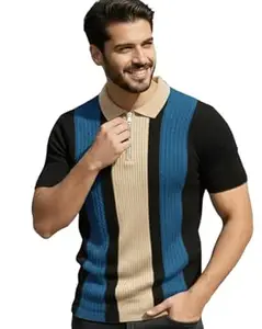 Enitor Men’s Oversized Cotton Printed T-Shirt, Formal Round-Neck T-Shirt for Men, Graphic Print Tshirts for Boy, Casual Tshirt for Boys