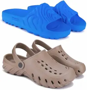 BERSACHE Men Slide Sandal with Regular wear | Ultra Soft & Flexibility Technology Multicolor